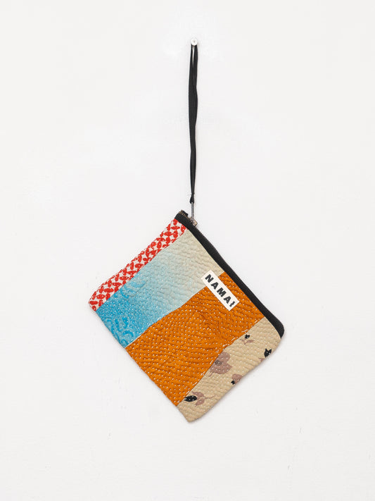 The Biju Vintage Kantha Quilted Zipper Pouch