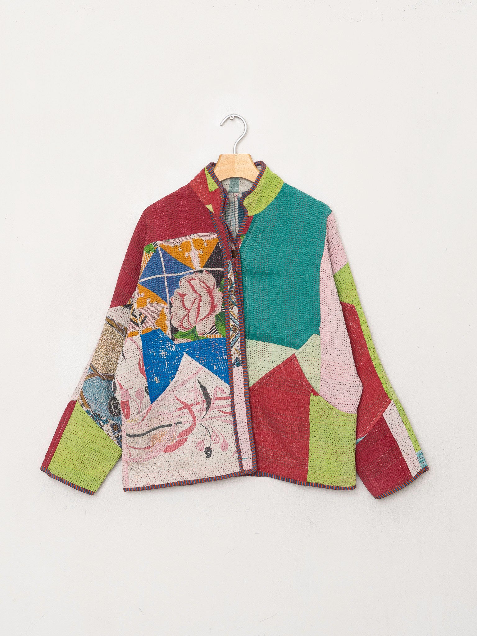 The Ladhiya Petite Quilted Patchwork Kantha Jacket Wholesale