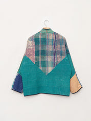 The Ladhiya Quilted Patchwork Kantha Jacket