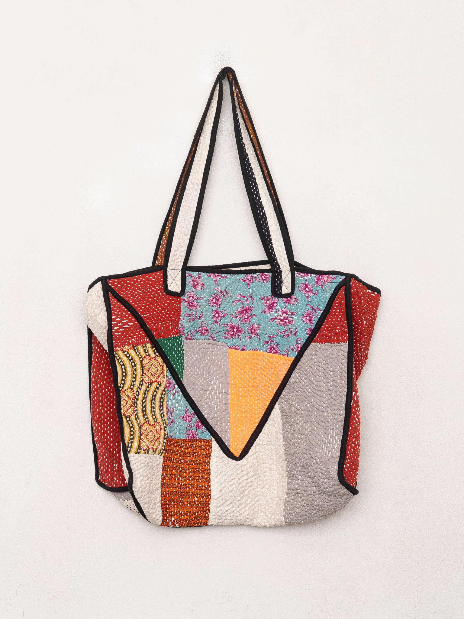 The Raksa Quilted Kantha Bag