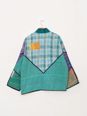 The Ladhiya Quilted Patchwork Kantha Jacket