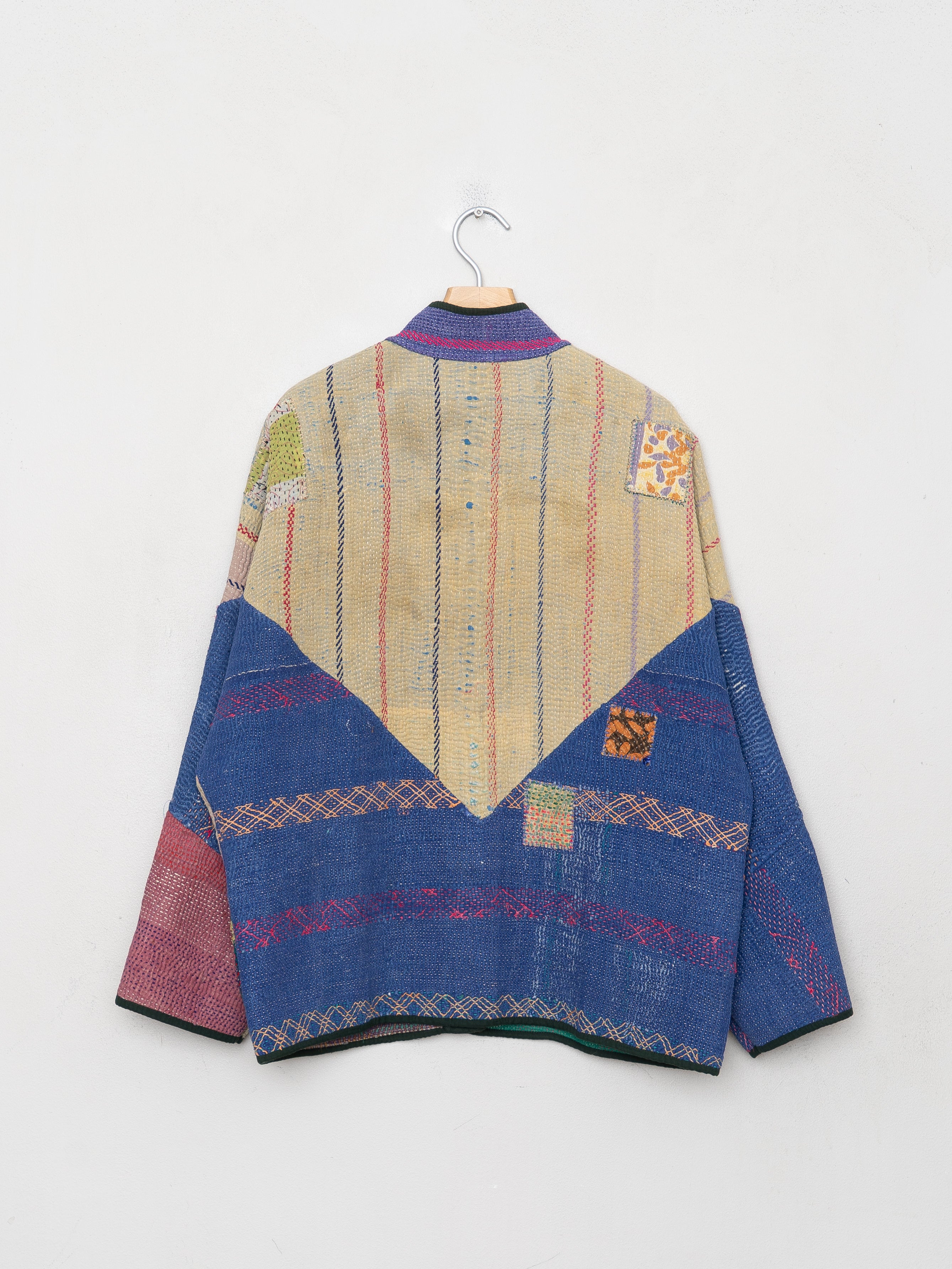 The Ladhiya Quilted Patchwork Kantha Jacket