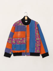 The Veda Quilted One-of-a-Kind Bomber Jacket - Medium