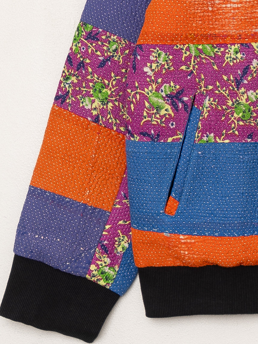 The Veda Quilted One-of-a-Kind Bomber Jacket - Medium