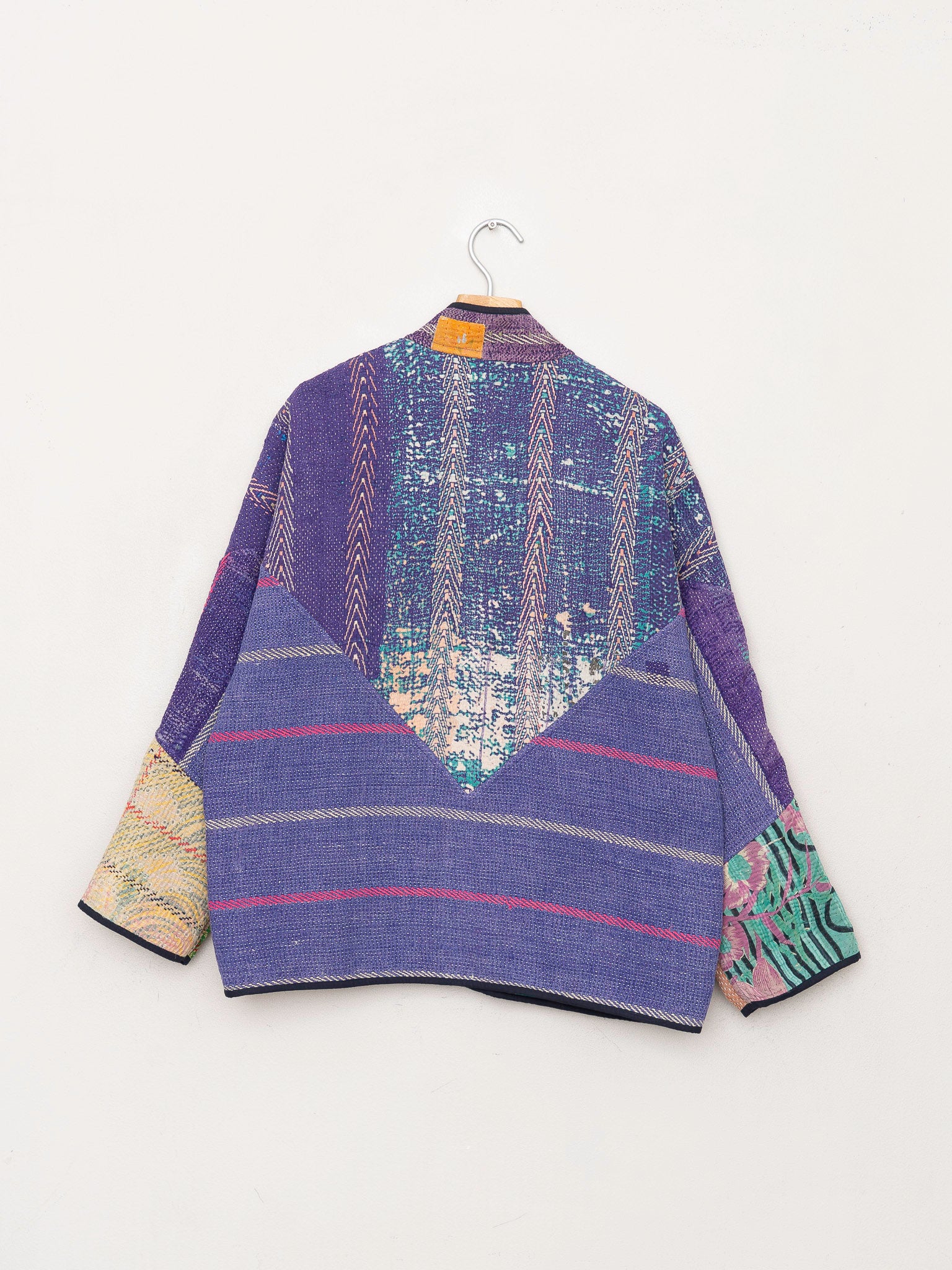 The Ladhiya Quilted Patchwork Kantha Jacket