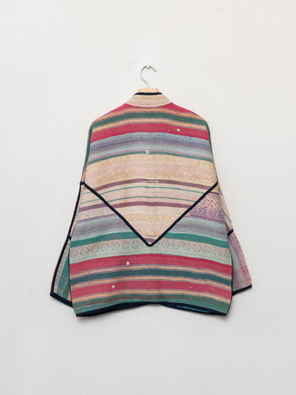 The Ladhiya Quilted Patchwork Kantha Jacket