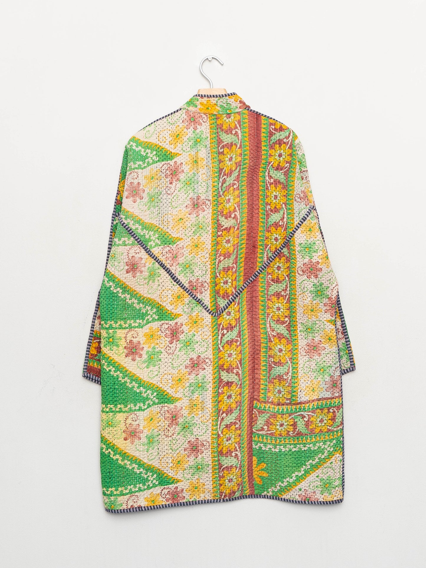 The Sai Quilted Patchwork Kantha Coat