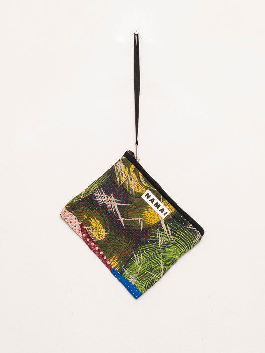 The Biju Vintage Kantha Quilted Zipper Pouch