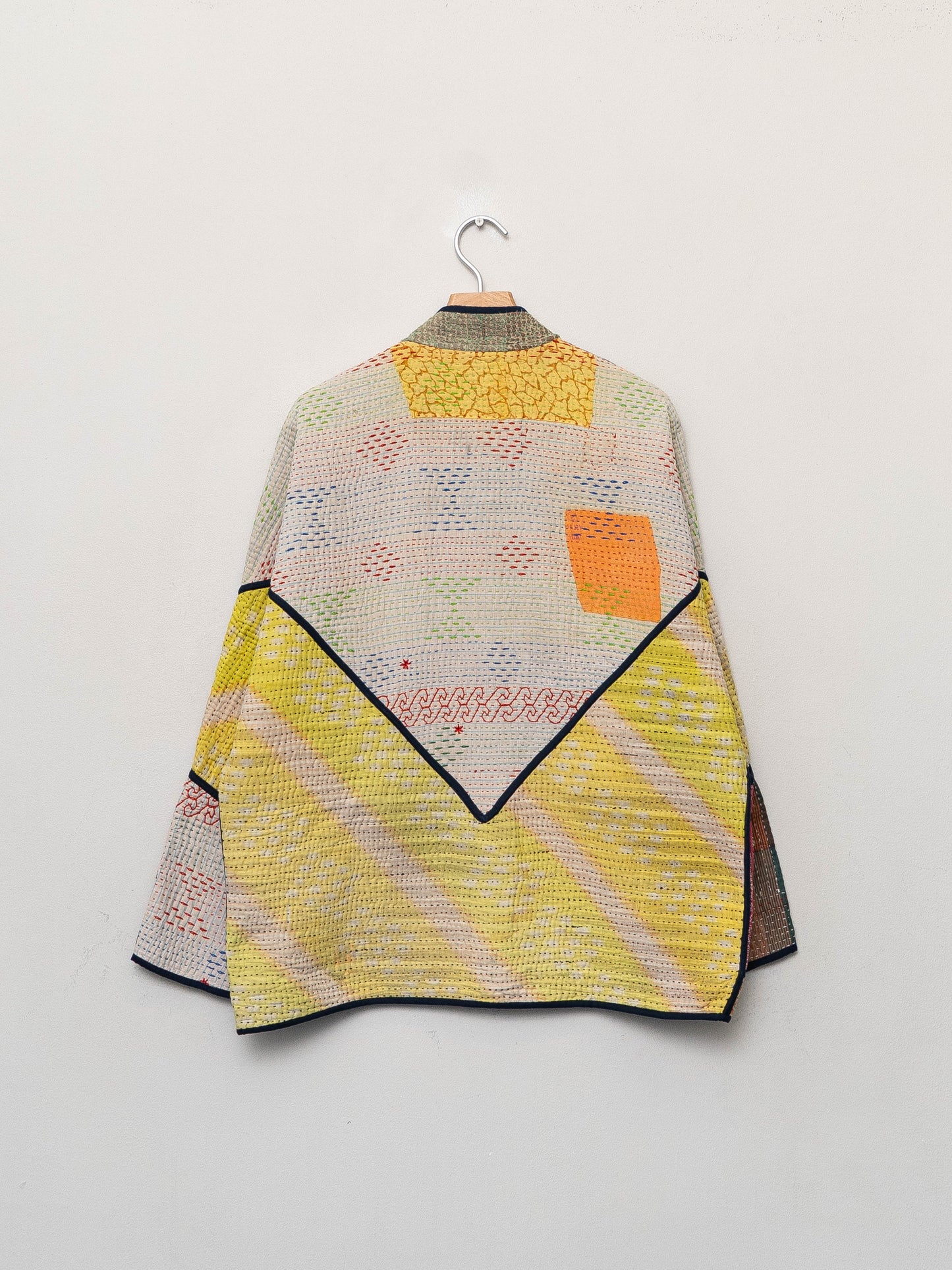 The Ladhiya Quilted Patchwork Kantha Jacket