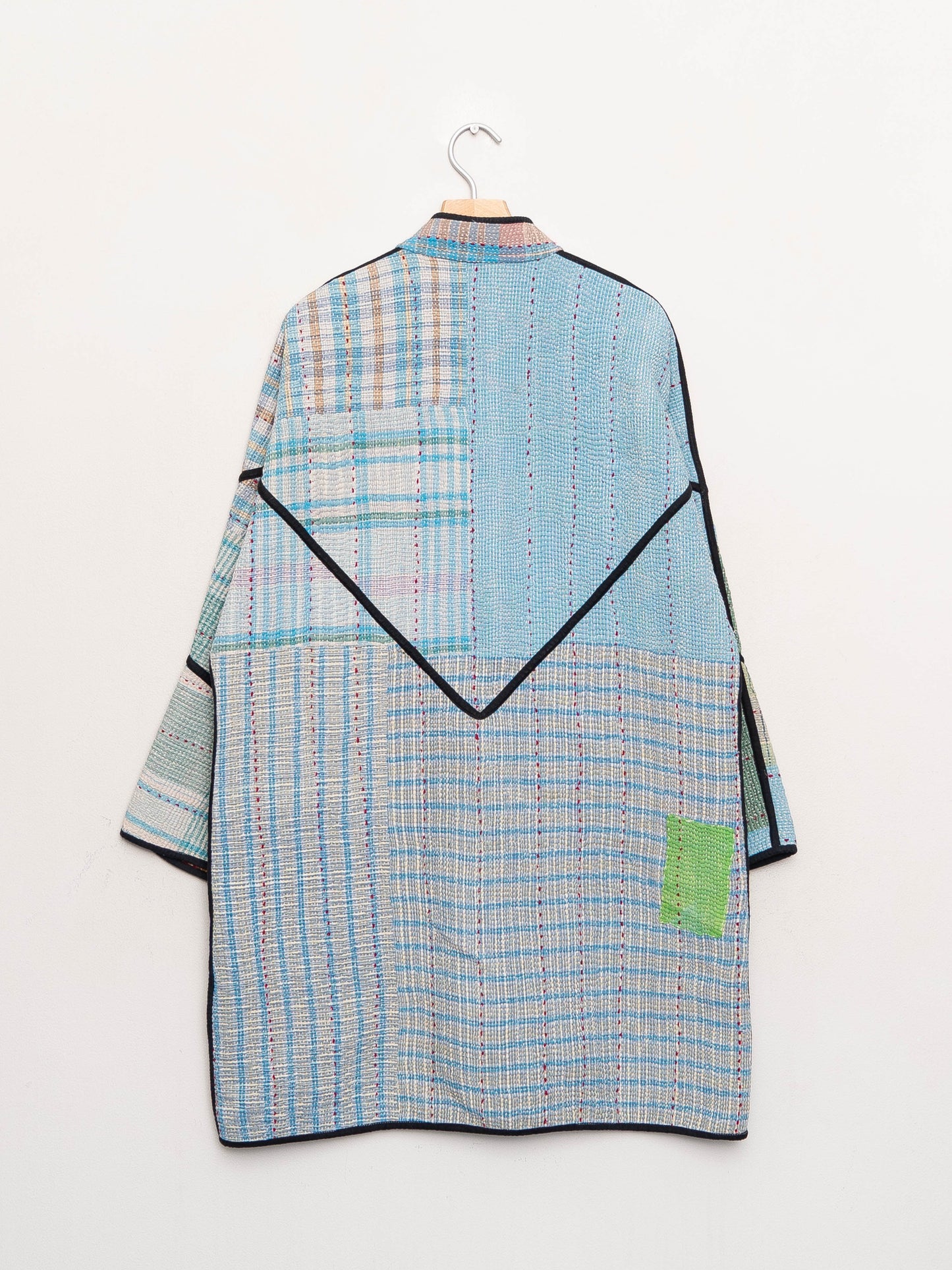 The Sai Quilted Patchwork Kantha Coat