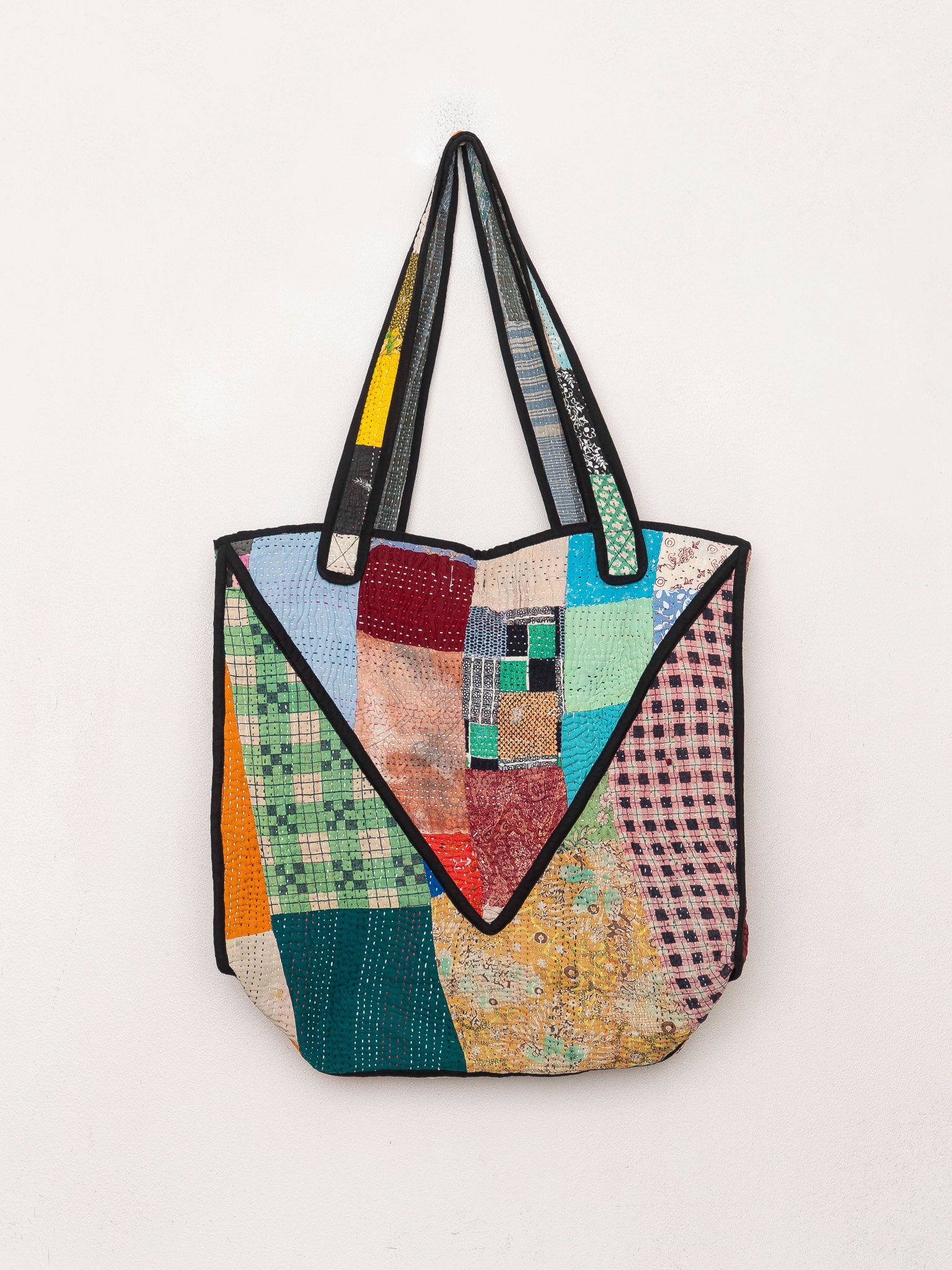 The Raksa Quilted Kantha Bag