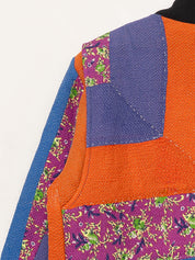 The Veda Quilted One-of-a-Kind Bomber Jacket - Medium