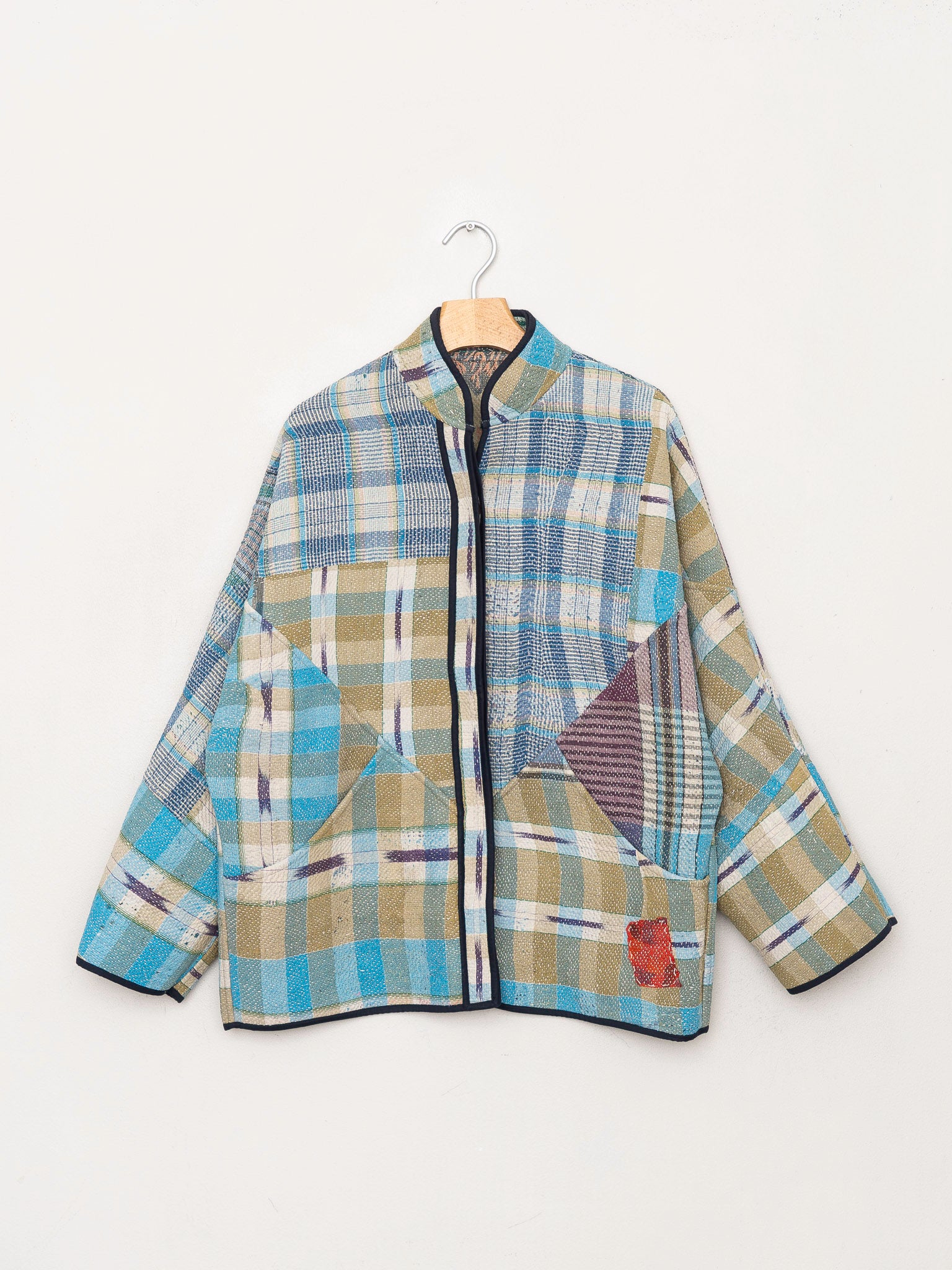 The Ladhiya Quilted Patchwork Kantha Jacket