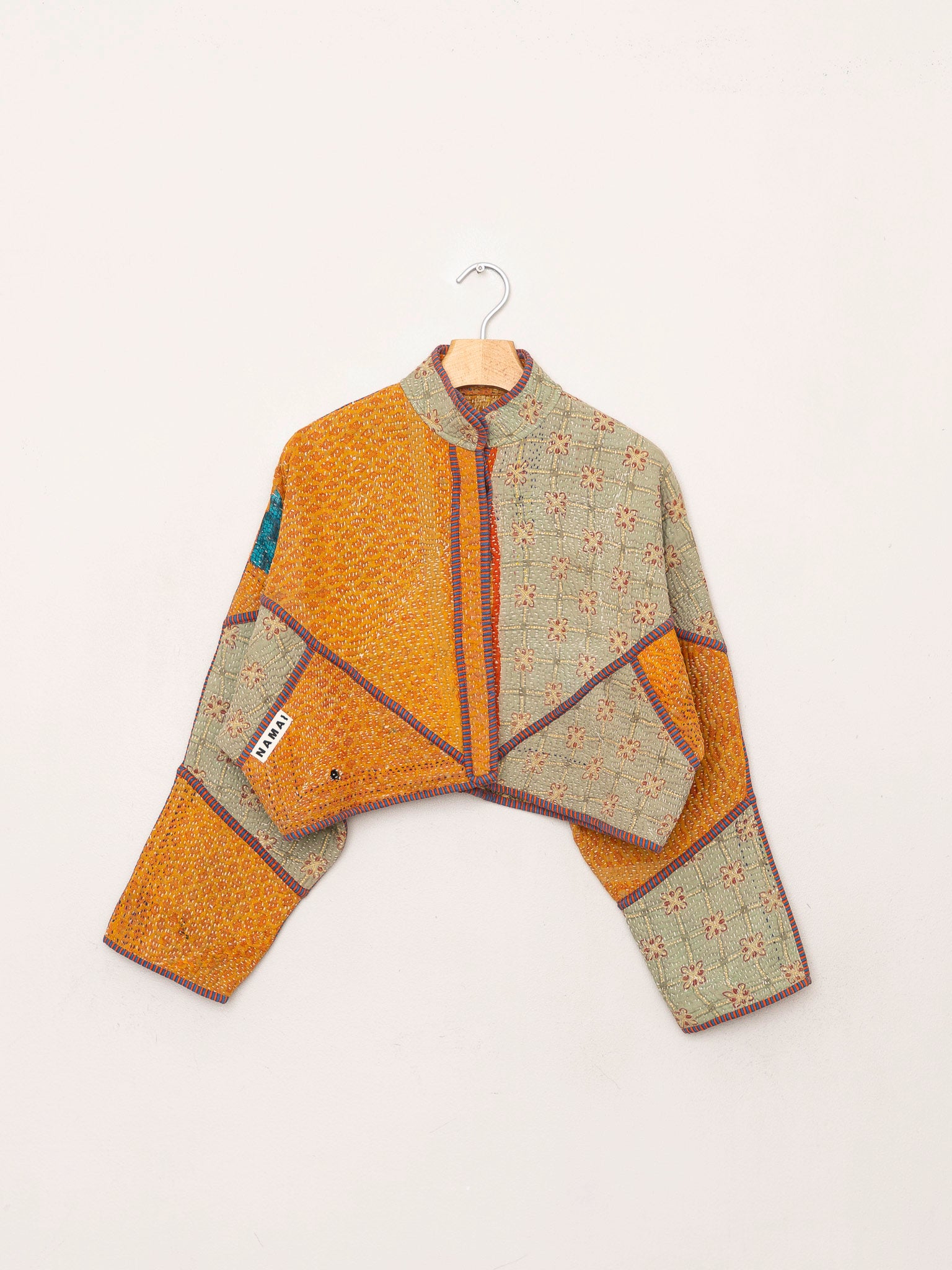 The Kaira Cropped Quilted Patchwork Kantha Jacket Wholesale