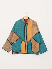 The Ladhiya Quilted Patchwork Kantha Jacket
