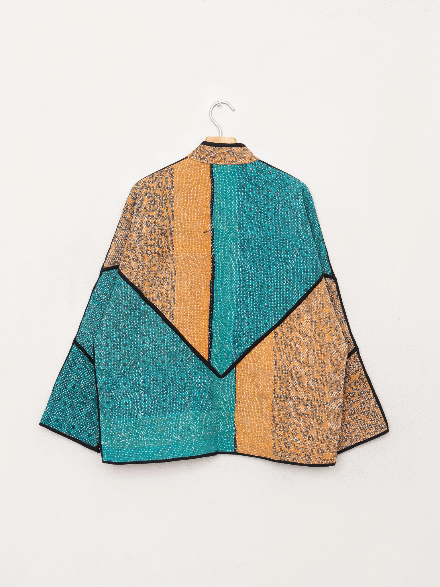 The Ladhiya Quilted Patchwork Kantha Jacket