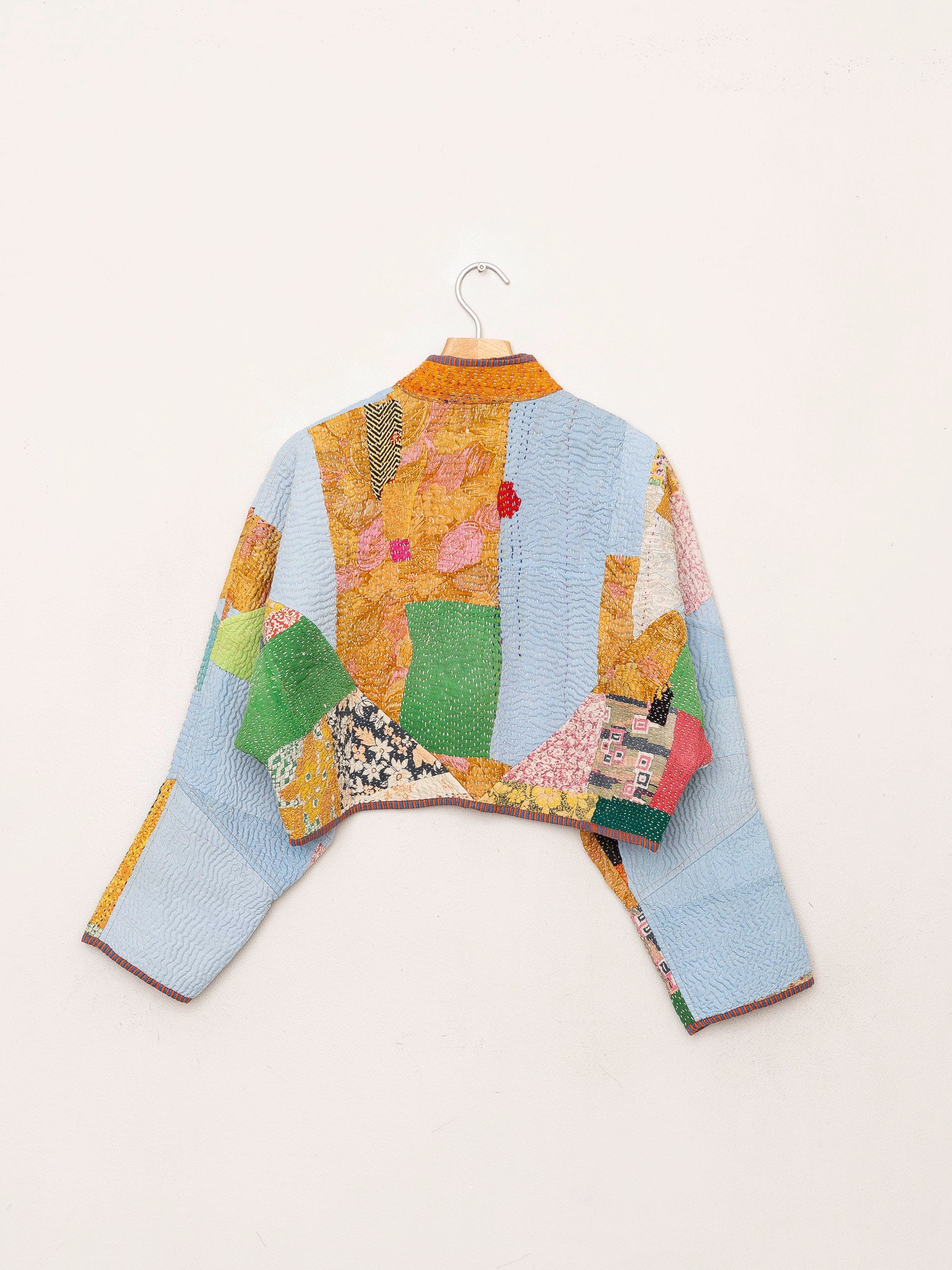 The Kaira Cropped Quilted Patchwork Kantha Jacket Wholesale