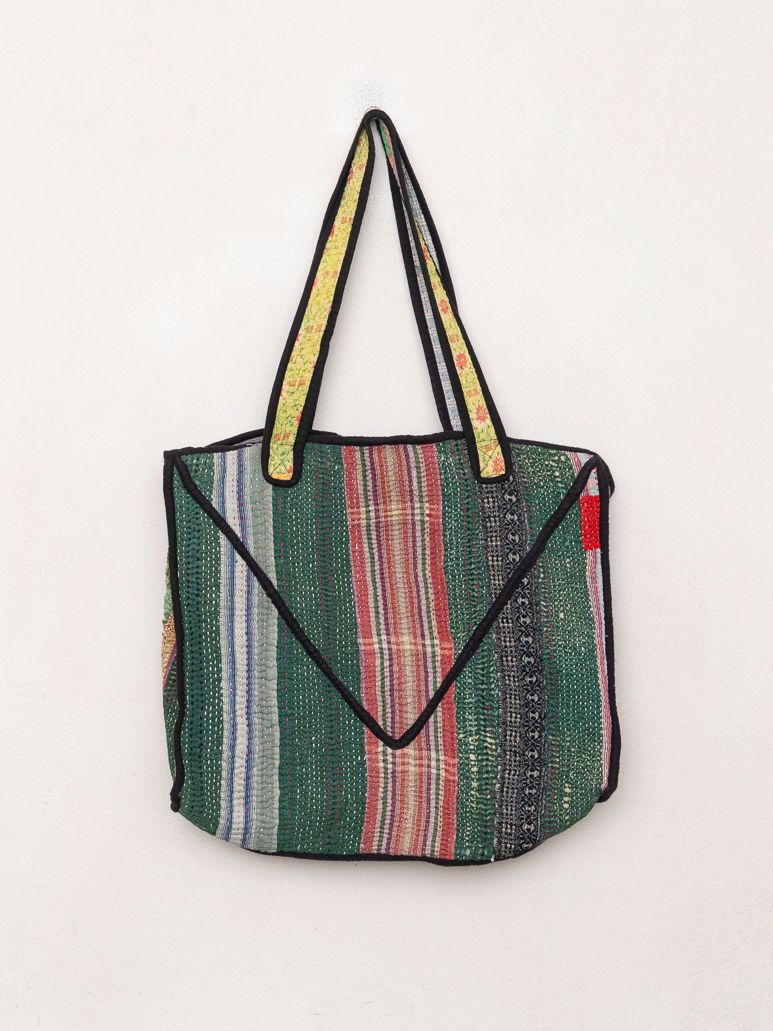 The Raksa Quilted Kantha Bag