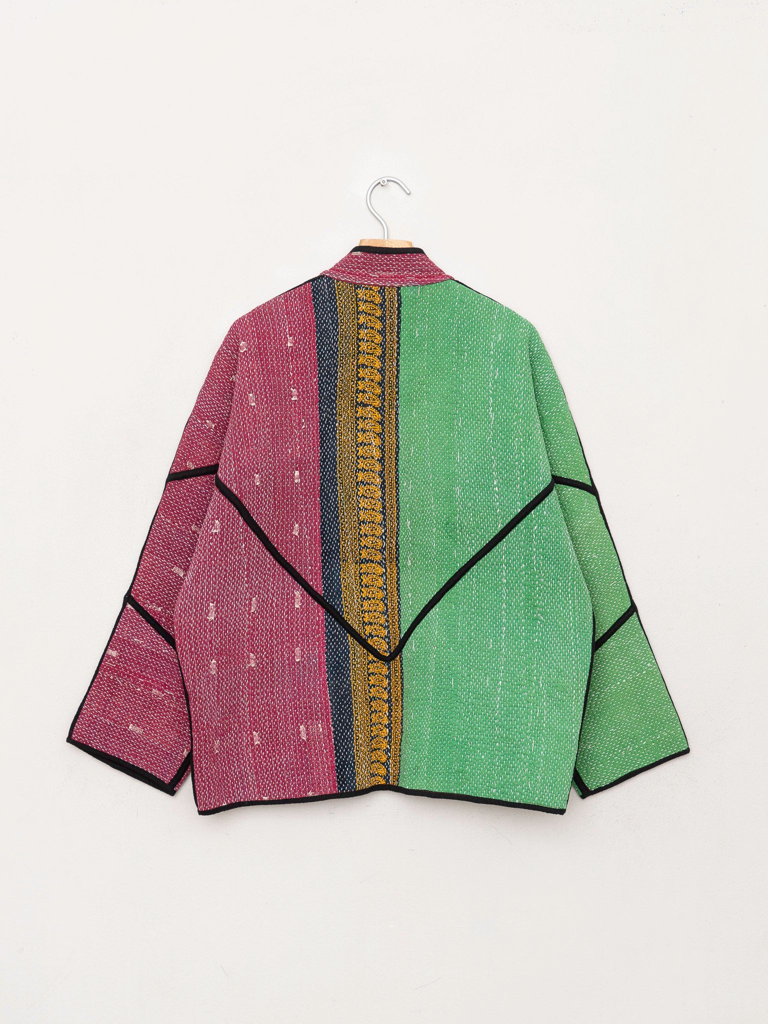 The Ladhiya Quilted Patchwork Kantha Jacket