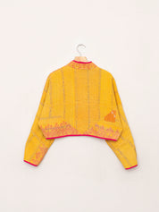 The Kaira Cropped Quilted Patchwork Kantha Jacket Wholesale
