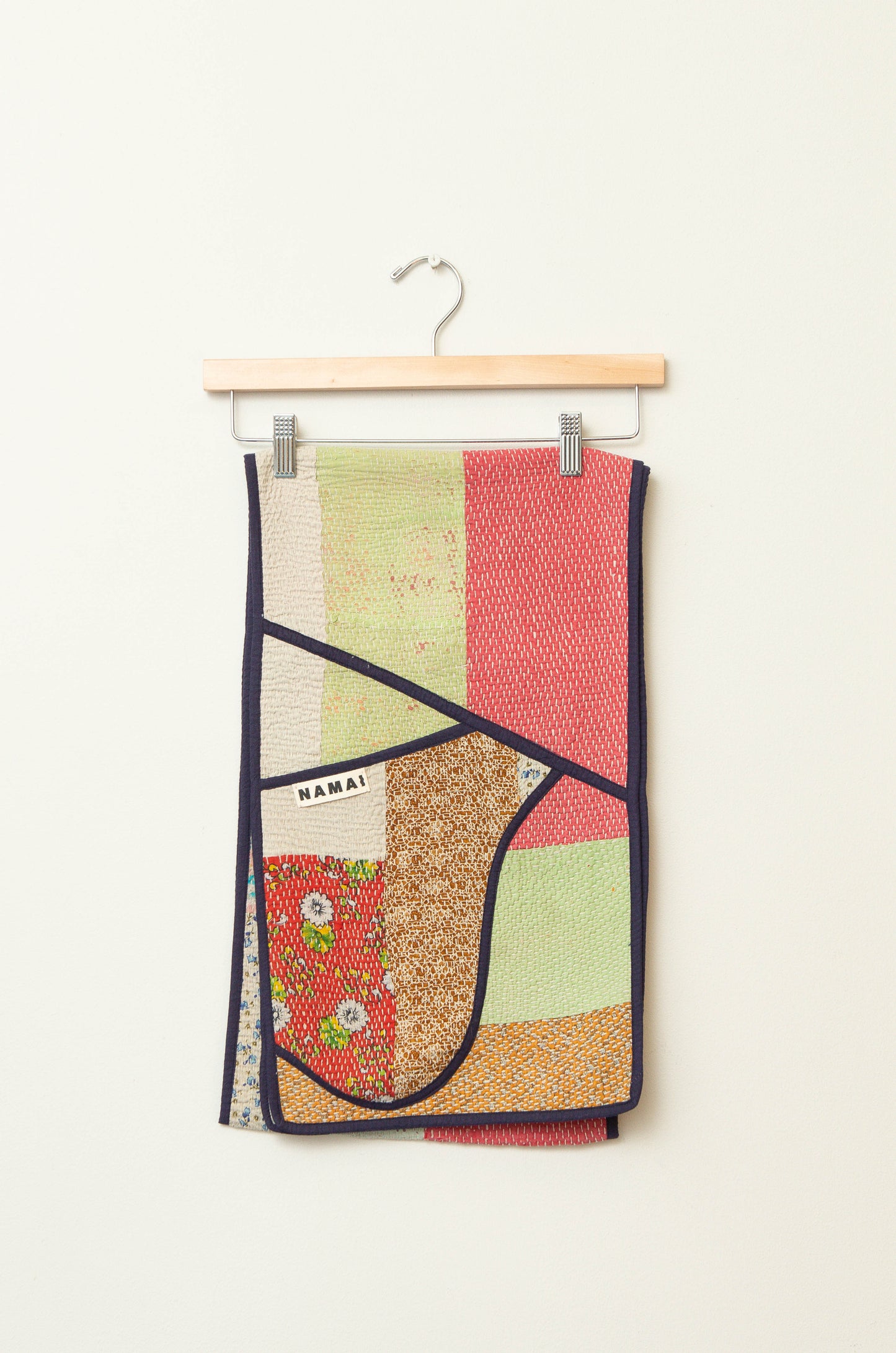 The Gopi Quilted Patchwork Kantha Pocket Scarf