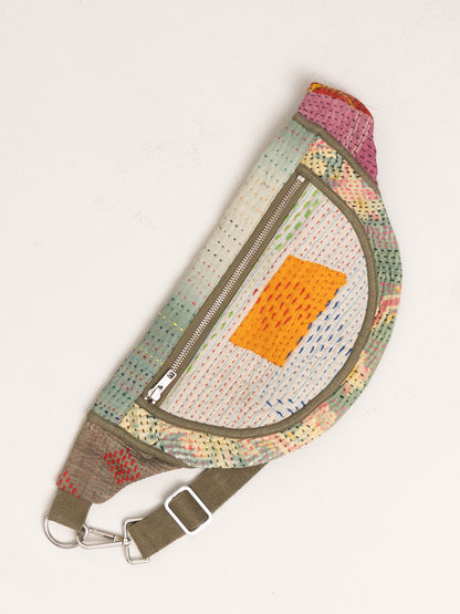 The Faiza Quilted Kantha Belt Bag