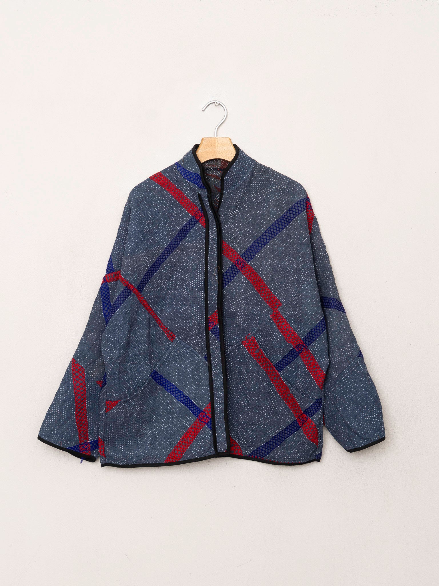 The Ladhiya Quilted Patchwork Kantha Jacket