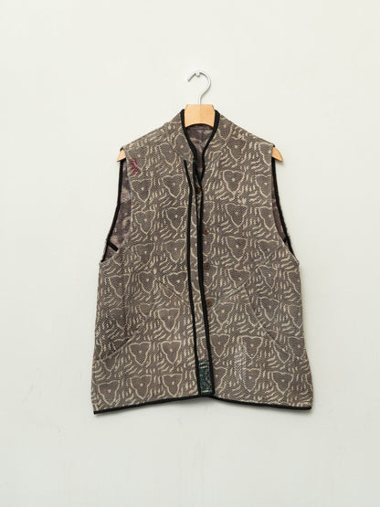 The Ladhiya Quilted Plant Dyed Kantha Vest