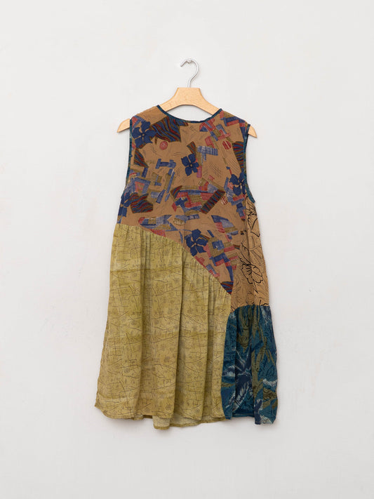 The Anan Short Dress  - Extra Small / Small - Upcycled Silk