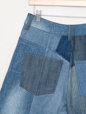 The Bindu Denim Bermuda Culotte Pant - Small