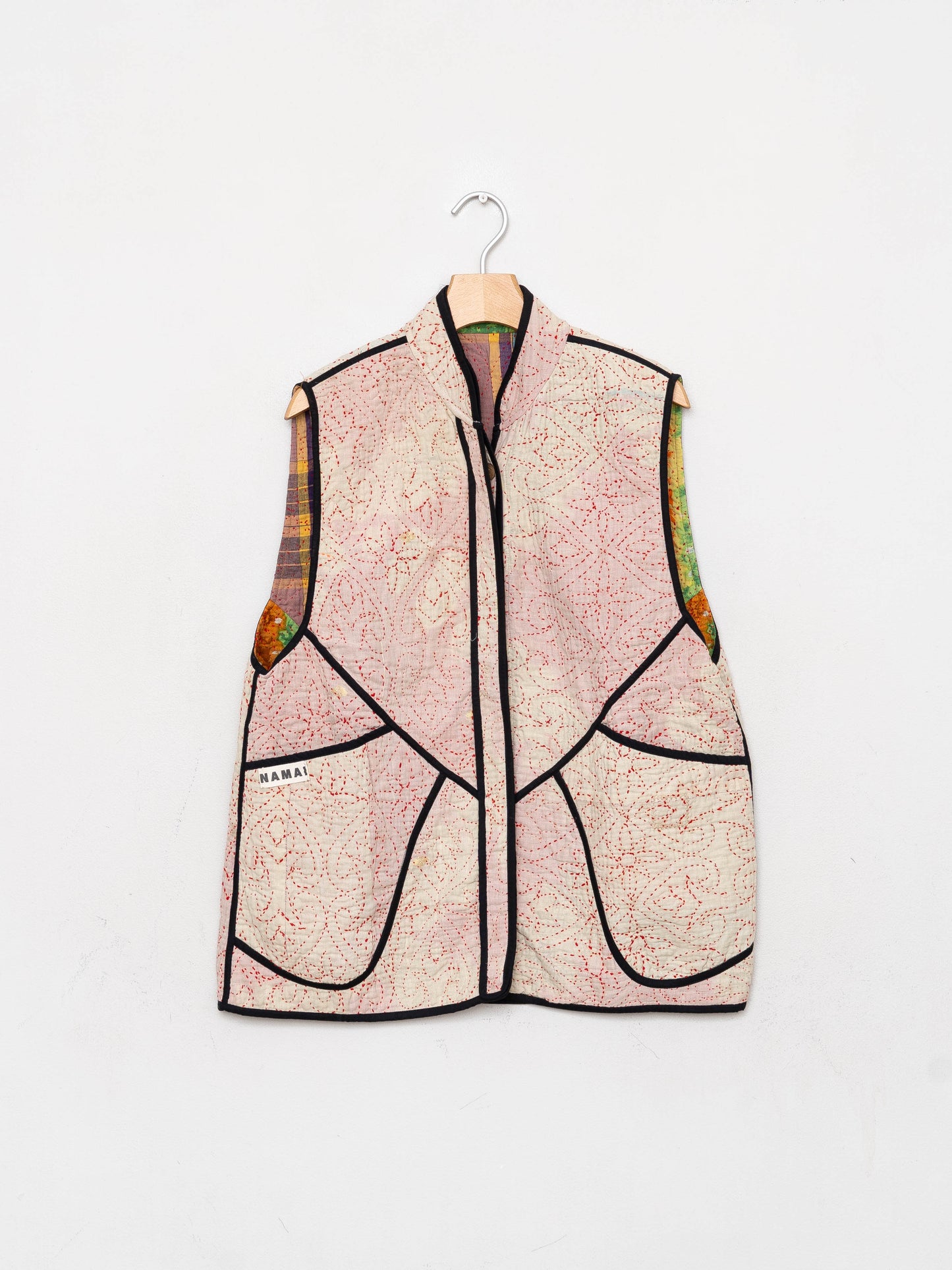 The Ladhiya Quilted Patchwork Kantha Vest