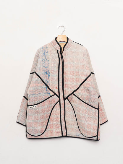 The Narmada Quilted Patchwork Kantha Jacket