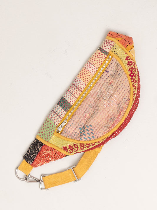 The Faiza Quilted Kantha Belt Bag