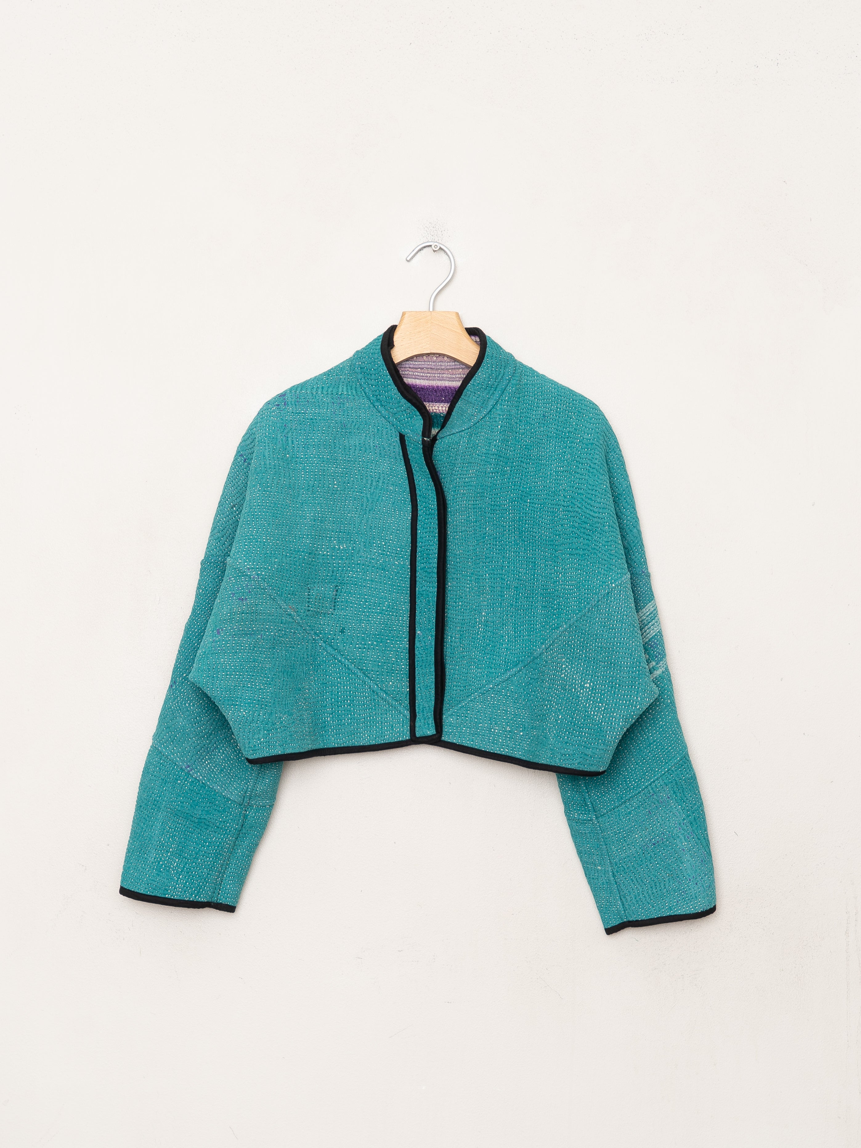 The Kaira Cropped Quilted Patchwork Kantha Jacket Wholesale