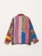 The Ladhiya Quilted Patchwork Kantha Jacket