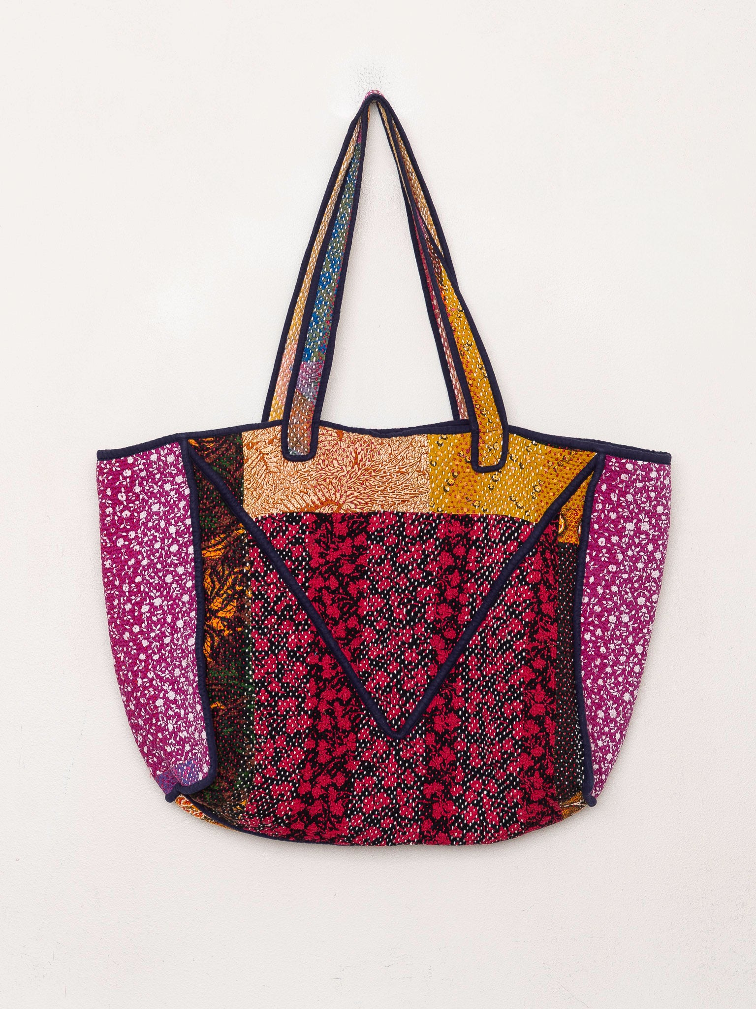 The Raksa Quilted Kantha Bag