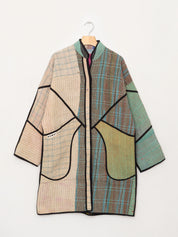 The Sai Quilted Patchwork Kantha Coat
