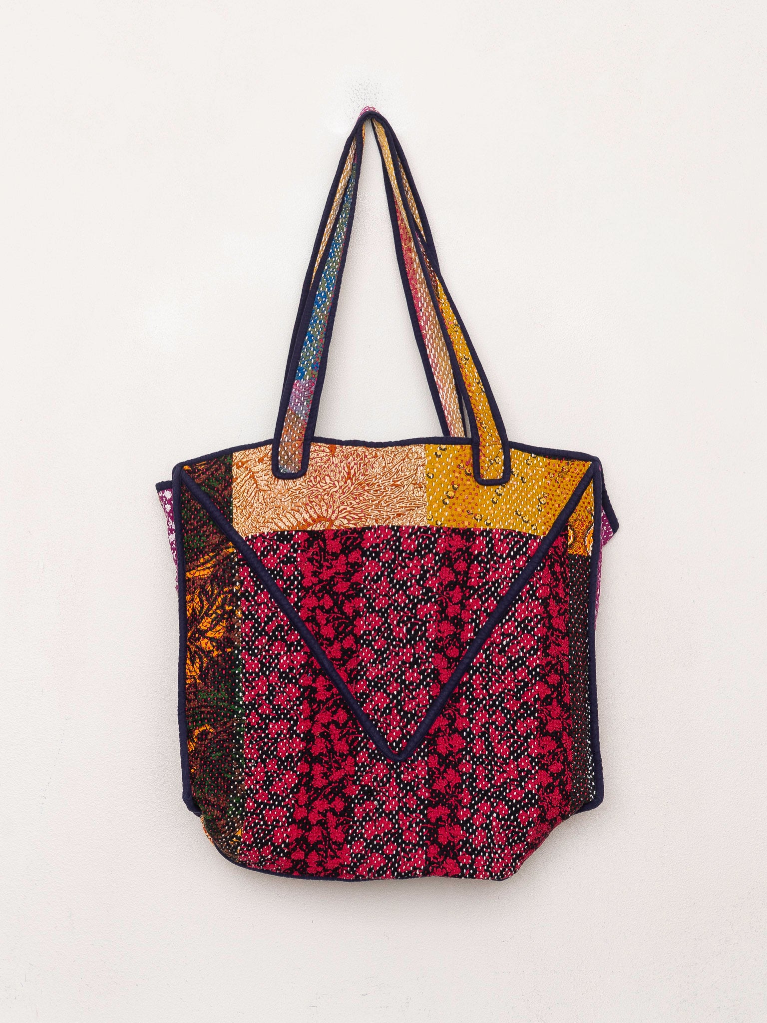 The Raksa Quilted Kantha Bag