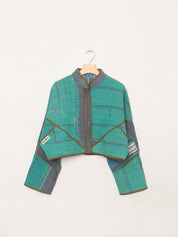 The Kaira Cropped Quilted Patchwork Kantha Jacket Wholesale