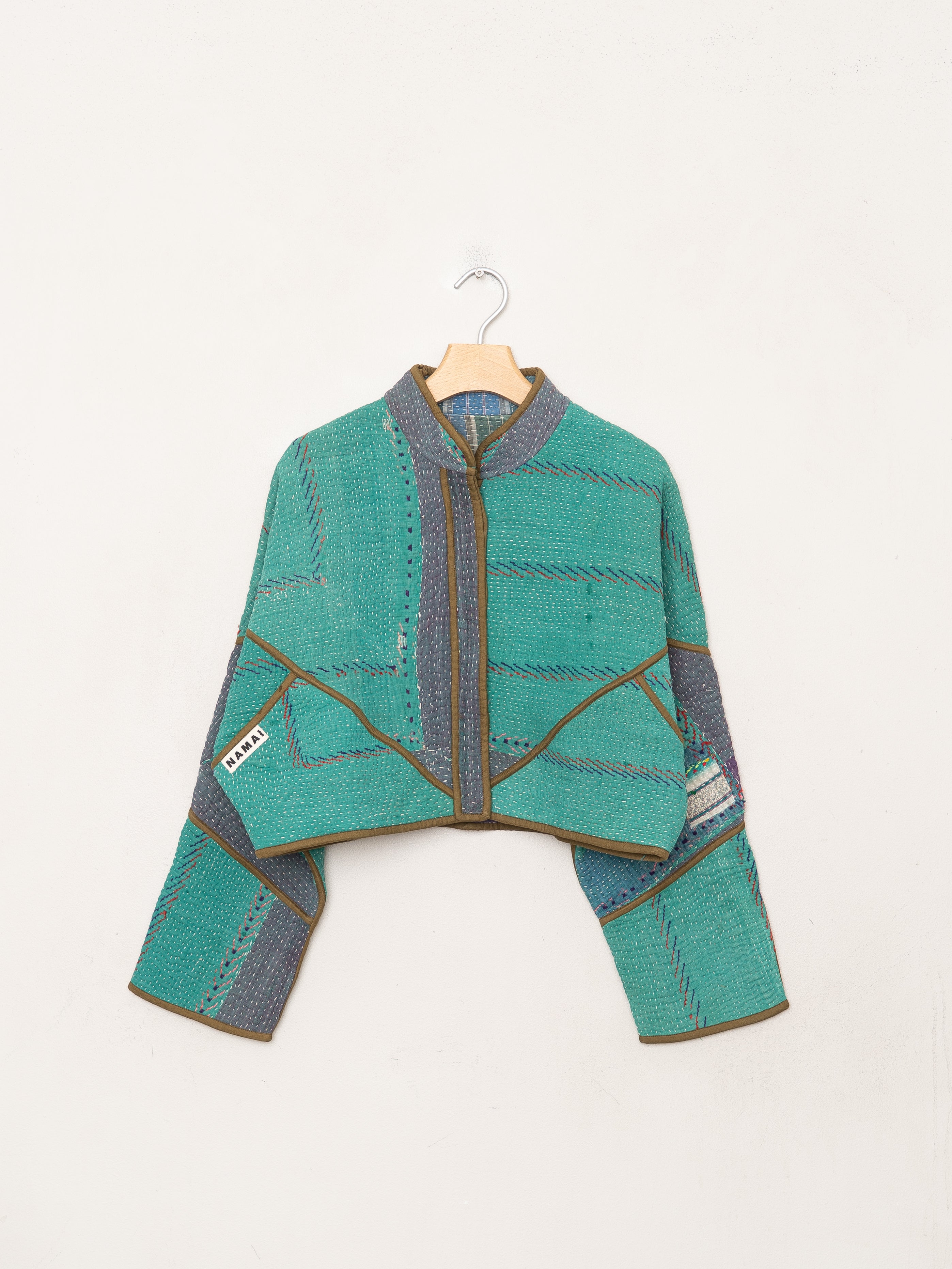 The Kaira Cropped Quilted Patchwork Kantha Jacket Wholesale