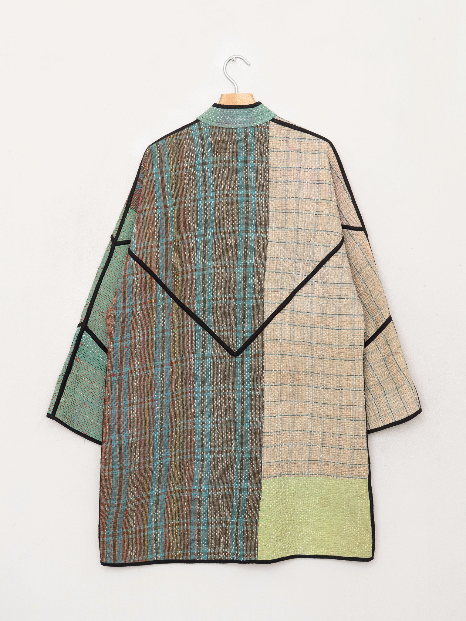 The Sai Quilted Patchwork Kantha Coat