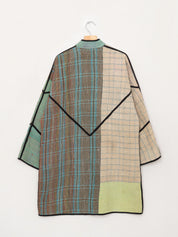 The Sai Quilted Patchwork Kantha Coat