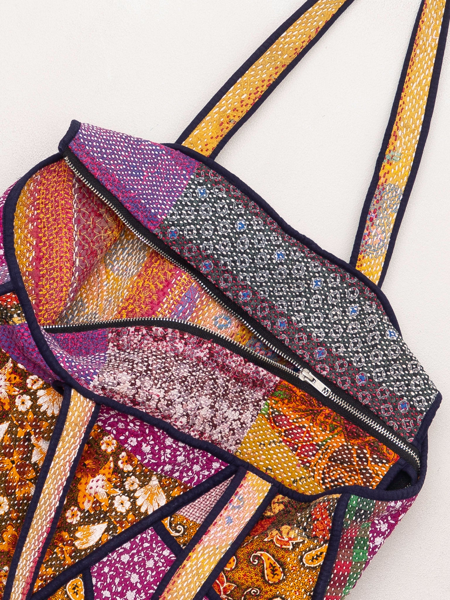 The Raksa Quilted Kantha Bag