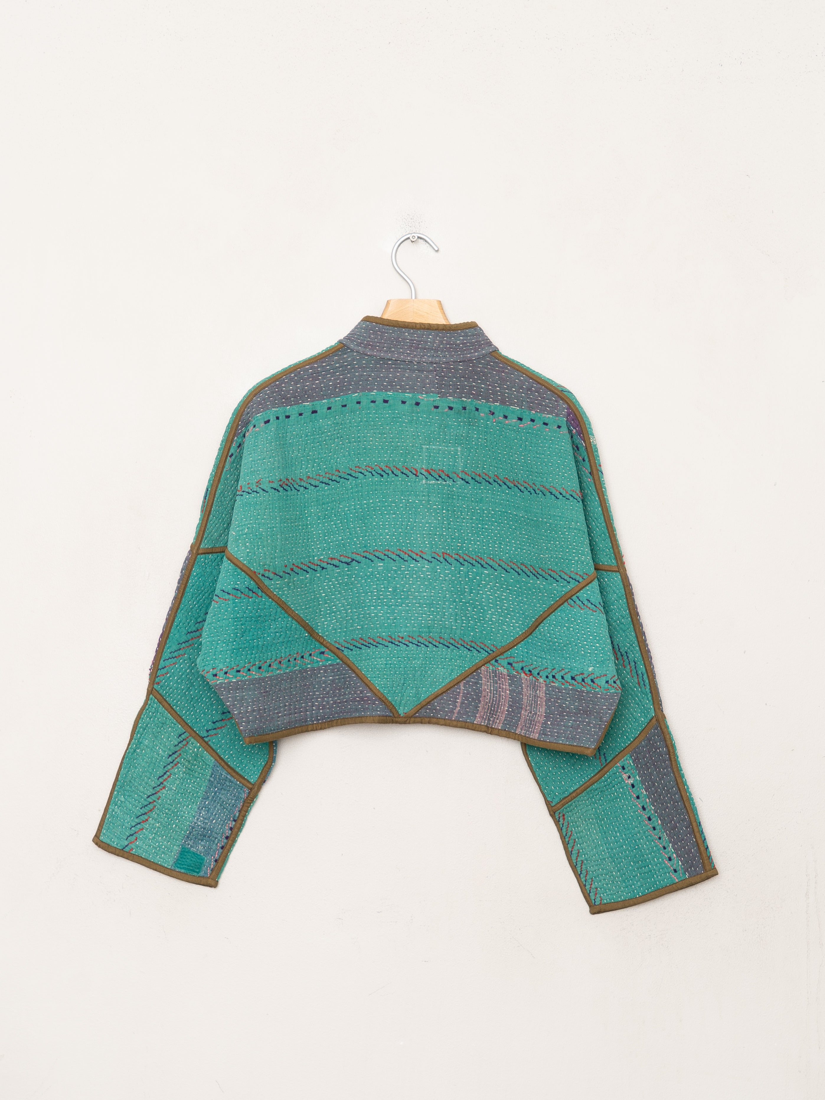 The Kaira Cropped Quilted Patchwork Kantha Jacket Wholesale