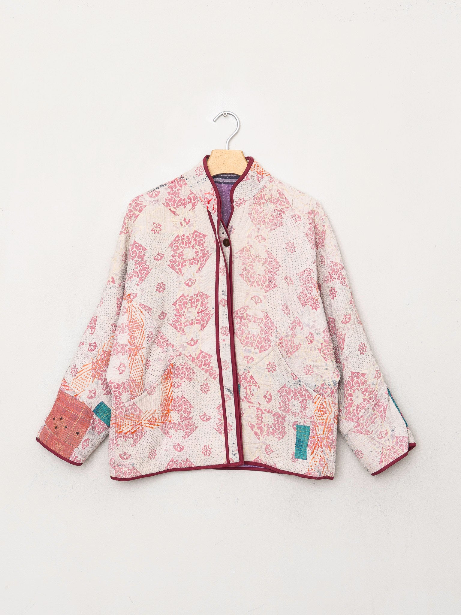 The Ladhiya Petite Quilted Patchwork Kantha Jacket