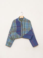 The Kaira Cropped Quilted Patchwork Kantha Jacket Wholesale