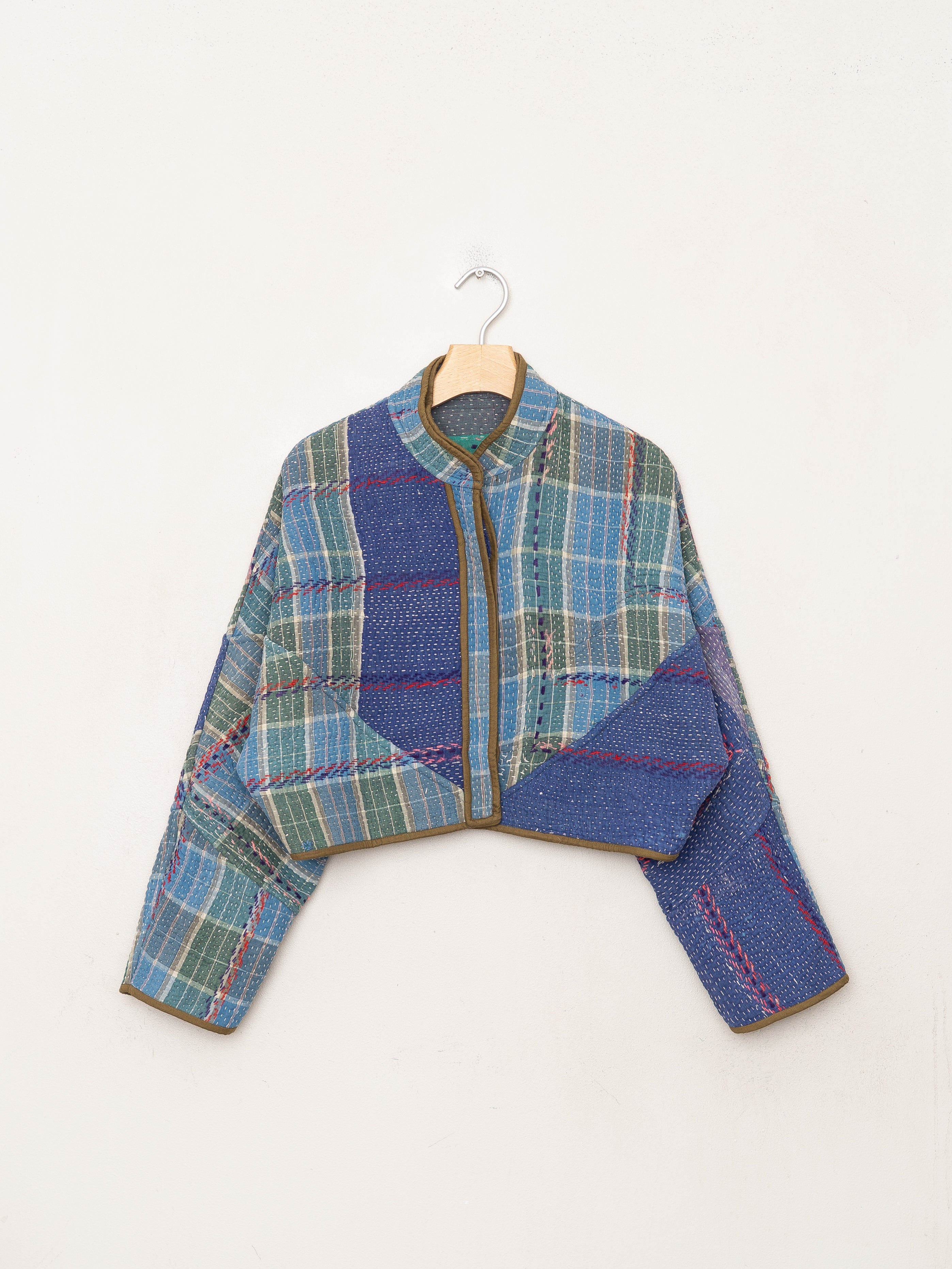 The Kaira Cropped Quilted Patchwork Kantha Jacket Wholesale