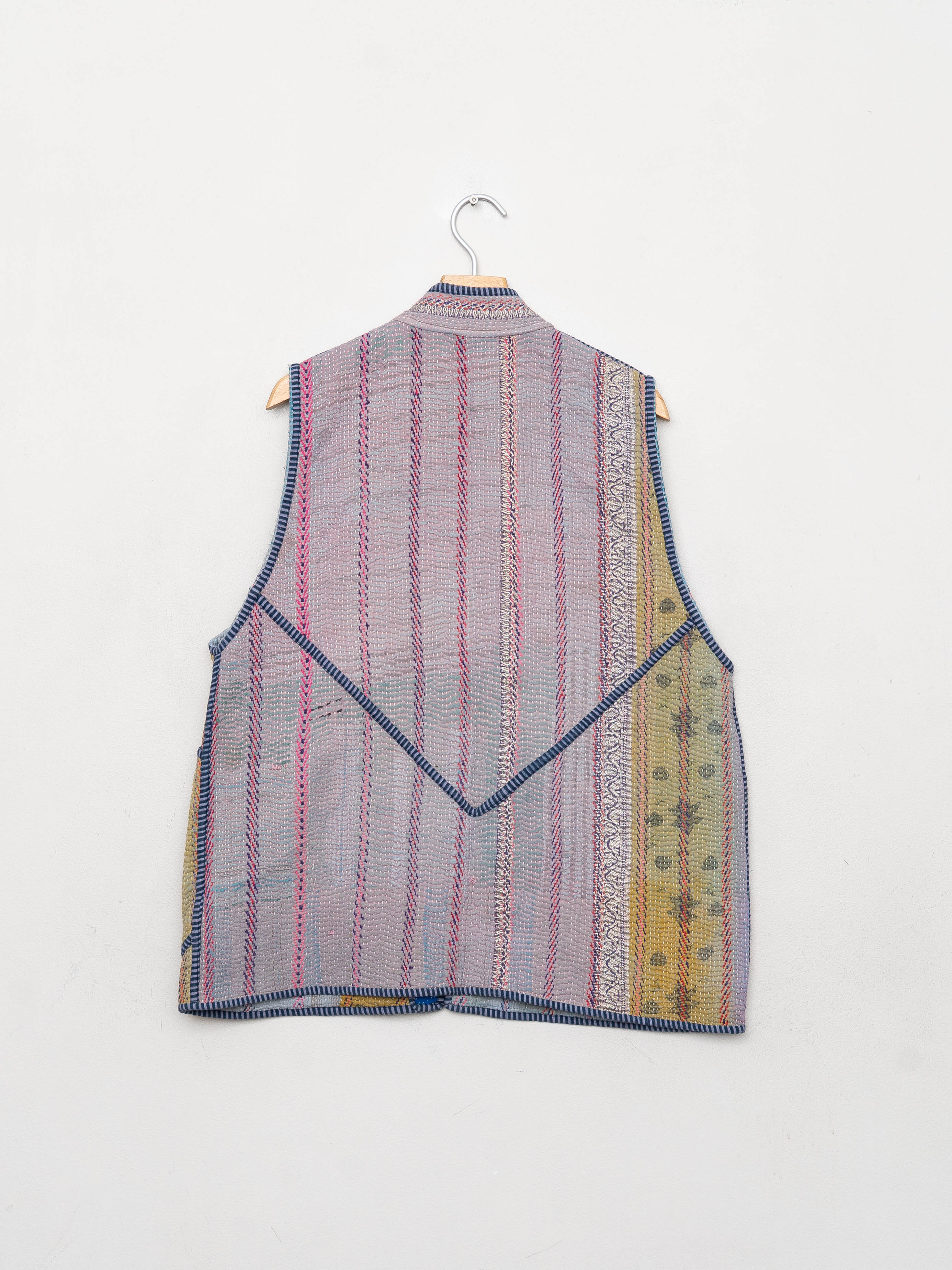 The Ladhiya Quilted Patchwork Kantha Vest
