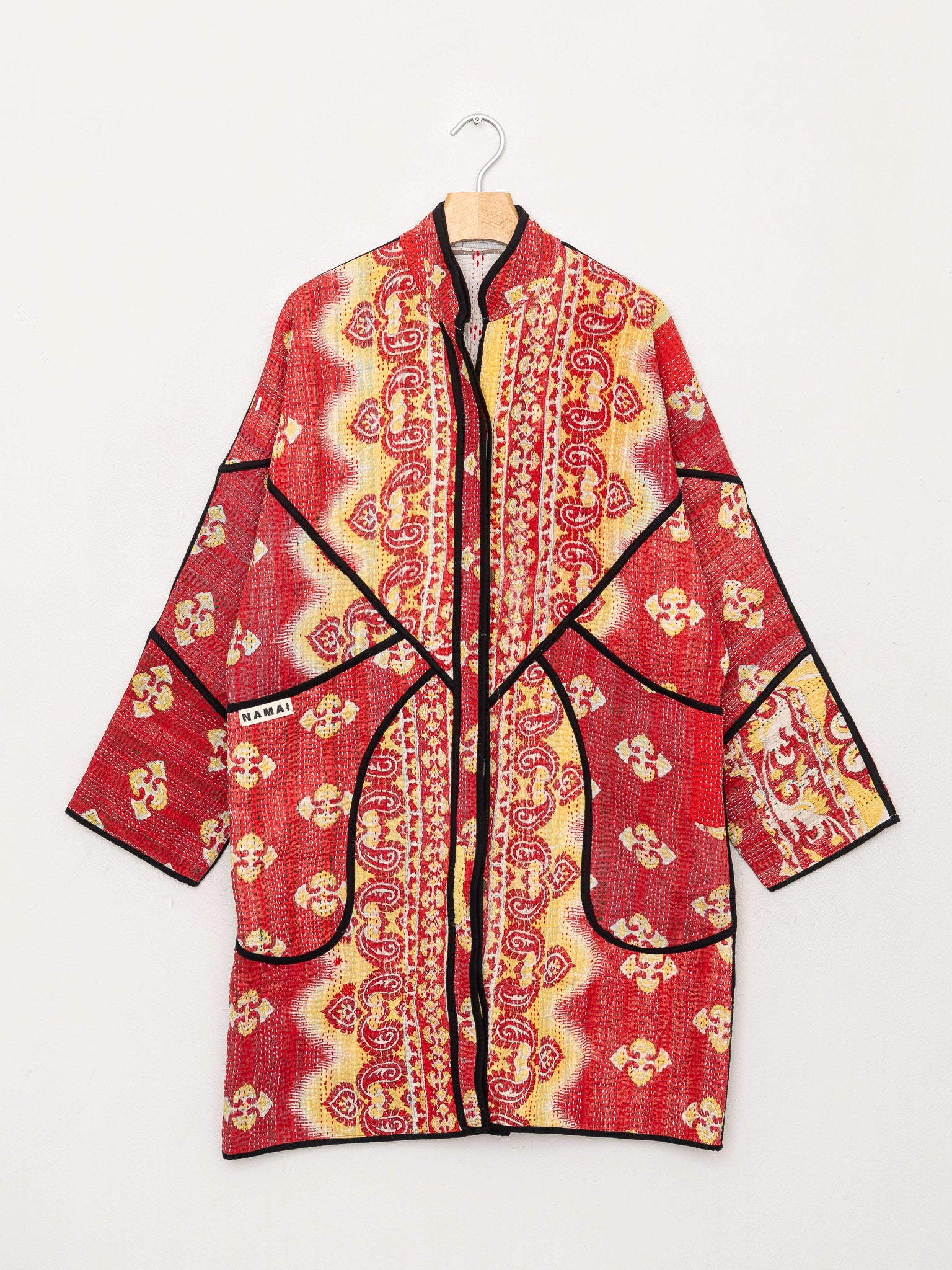 The Sai Quilted Patchwork Kantha Coat