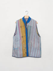 The Ladhiya Quilted Patchwork Kantha Vest